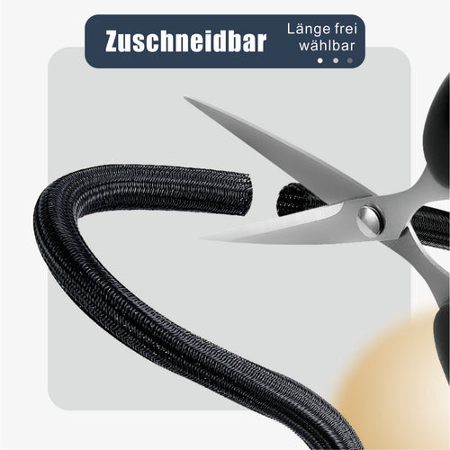 10mm-300m Plastikhülle zur Organisation von Kabeln zu Hause und im Büro - Schwarz