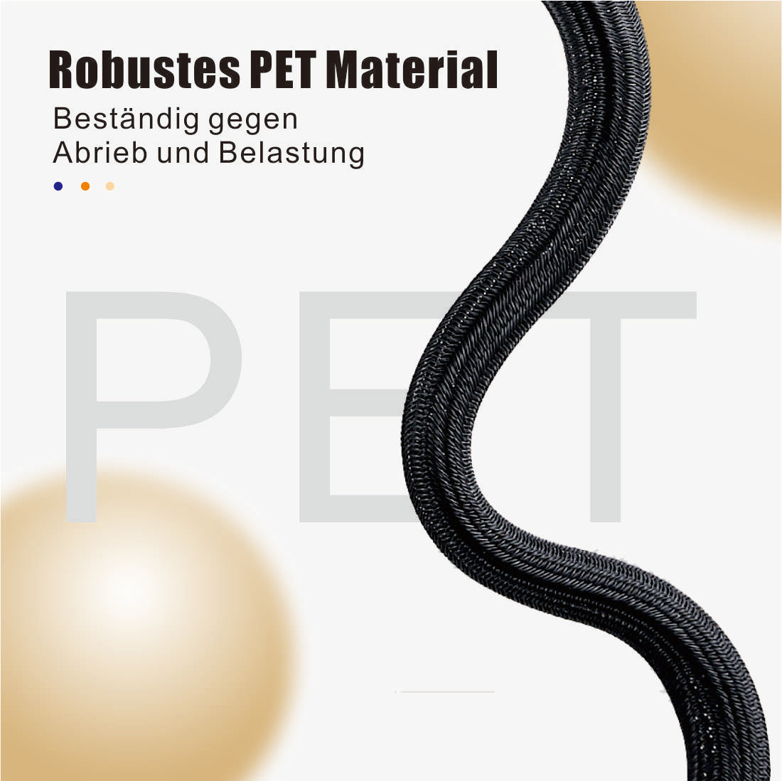 10mm-300m Plastikhülle zur Organisation von Kabeln zu Hause und im Büro - Schwarz